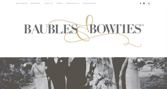 Desktop Screenshot of baublesandbowties.com