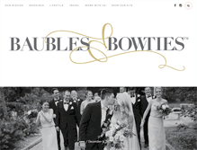 Tablet Screenshot of baublesandbowties.com